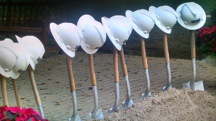 A moment from the groundbreaking ceremony. | Photo courtesy of KGNS TV