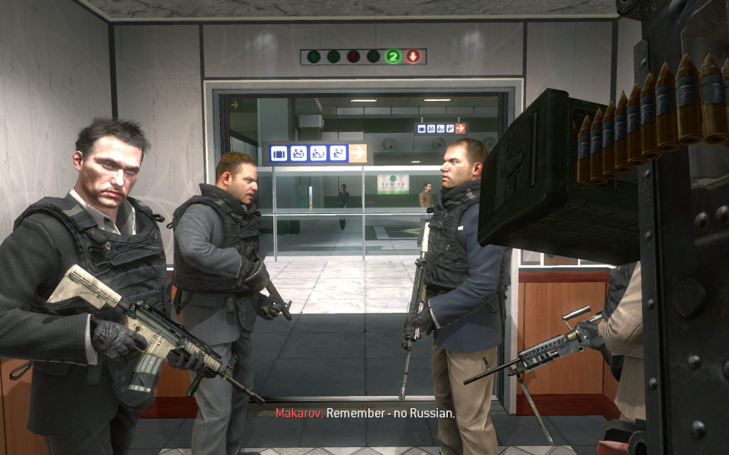 The opening moments to Call of Duty: Modern Warfare 2’s “No Russian” mission