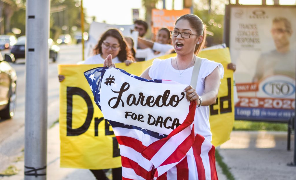 Bridge file photo of DACA supporters