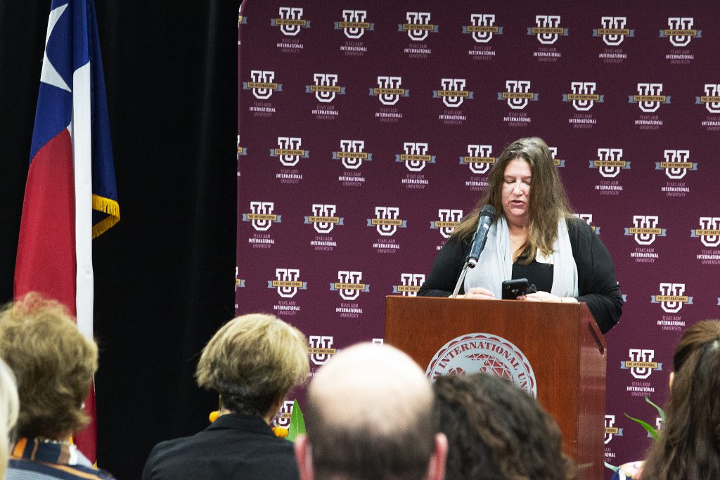 Bianca Rhodes Spies speaks in memory of her mother.