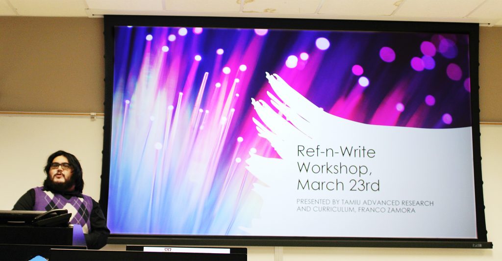 Ref-N-Write workshop hosted by Franco Zamora