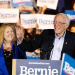 Sen. Bernie Sanders speaks in Laredo.