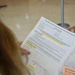 TAMIU student reviews their financial options at the Bursar's Office on Feb. 2.