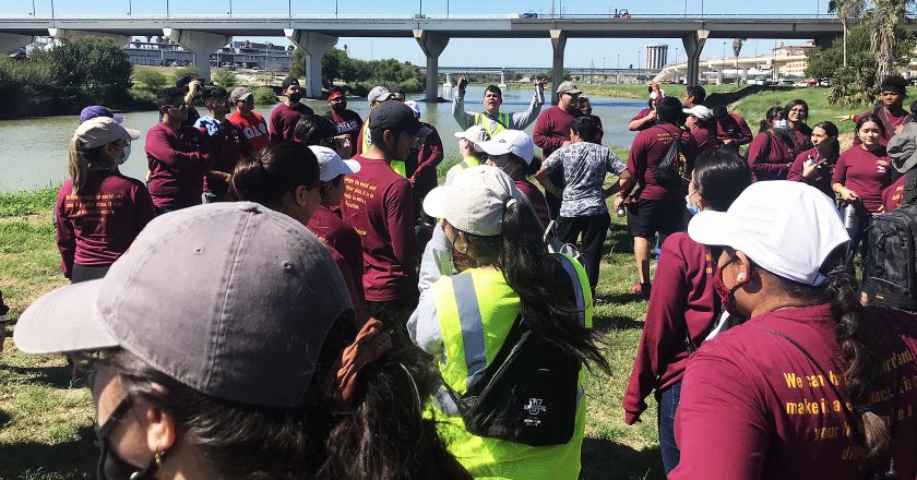 Students help clean up Las Palmas Nature Trail for Make a Difference Day