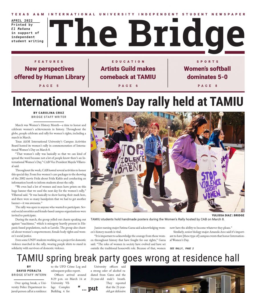 Bridge April edition front page