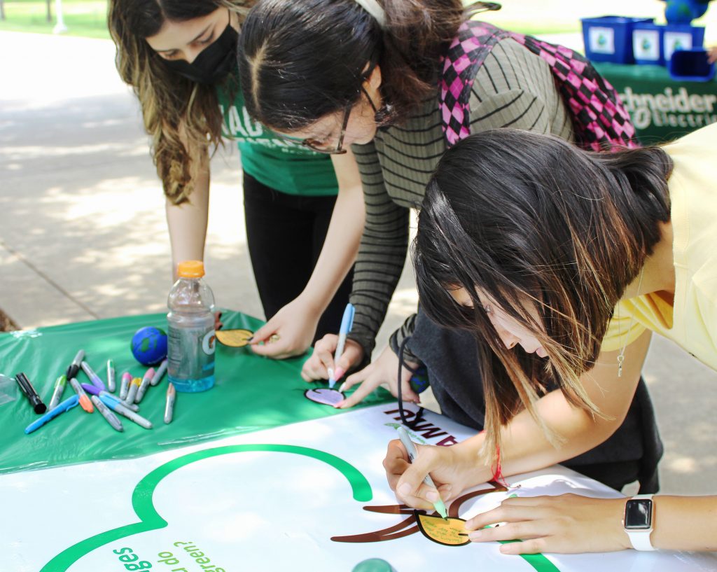 Students create Earth Day decor