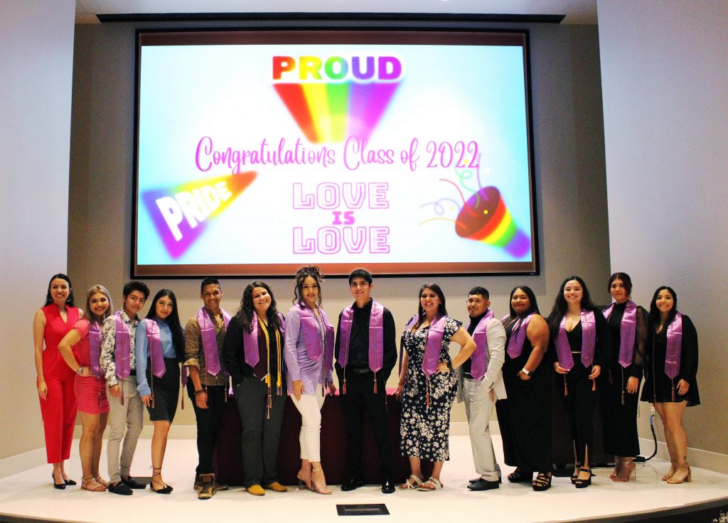 Group of students at Lavender Graduation