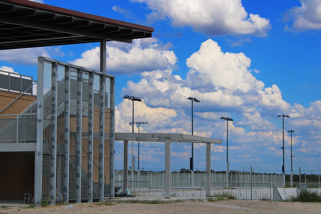 Tennis courts at TAMIU still under construction