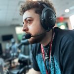 Esports player Eric Rodriguez practices Call of Duty.