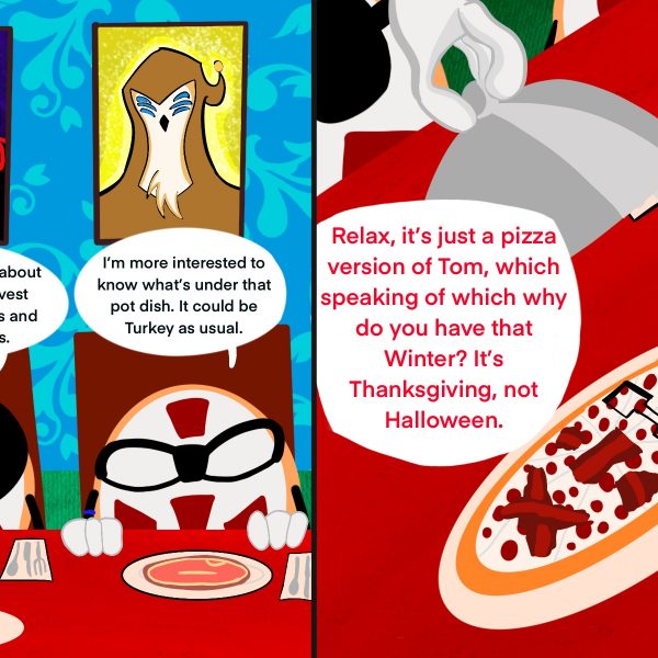 FEATURES: COMIC STRIP: Pizza Bagels in Thanksgiving Fest