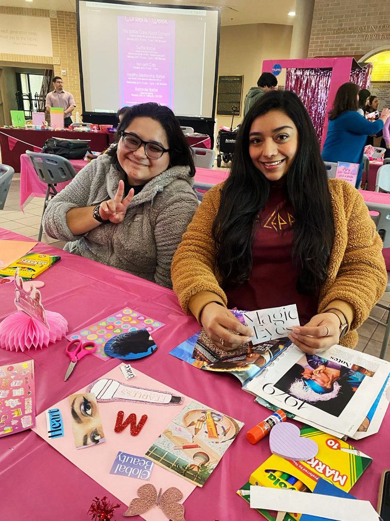 Students at Consent Week event