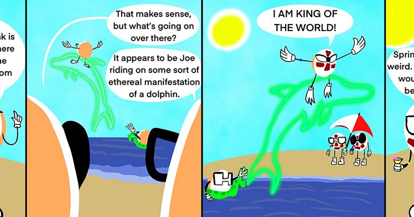 FEATURES: COMIC STRIP: Pizza Bagels in Spring Break