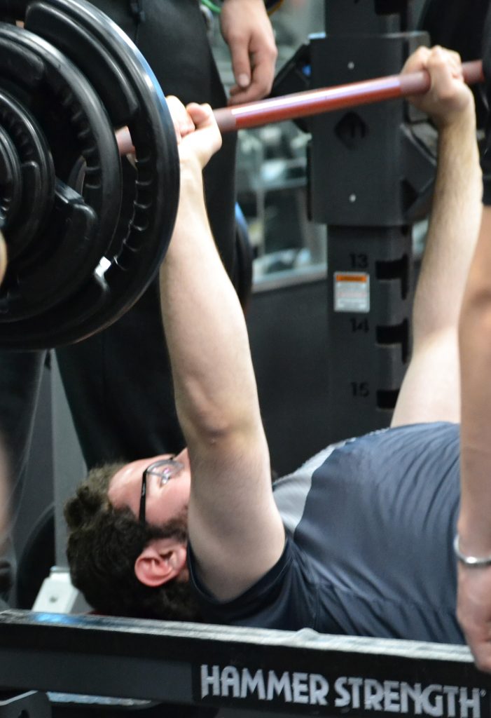 weightlifting during the strength competition