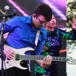 Guitarist playing at CABchella
