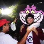 Students throw pies in faces during Halloween Fest.