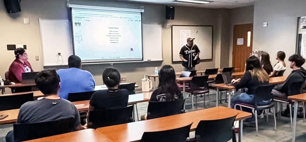 Members of Turning Point hold a meeting.