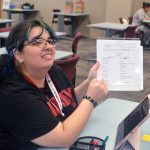 ACE mentor helps a student