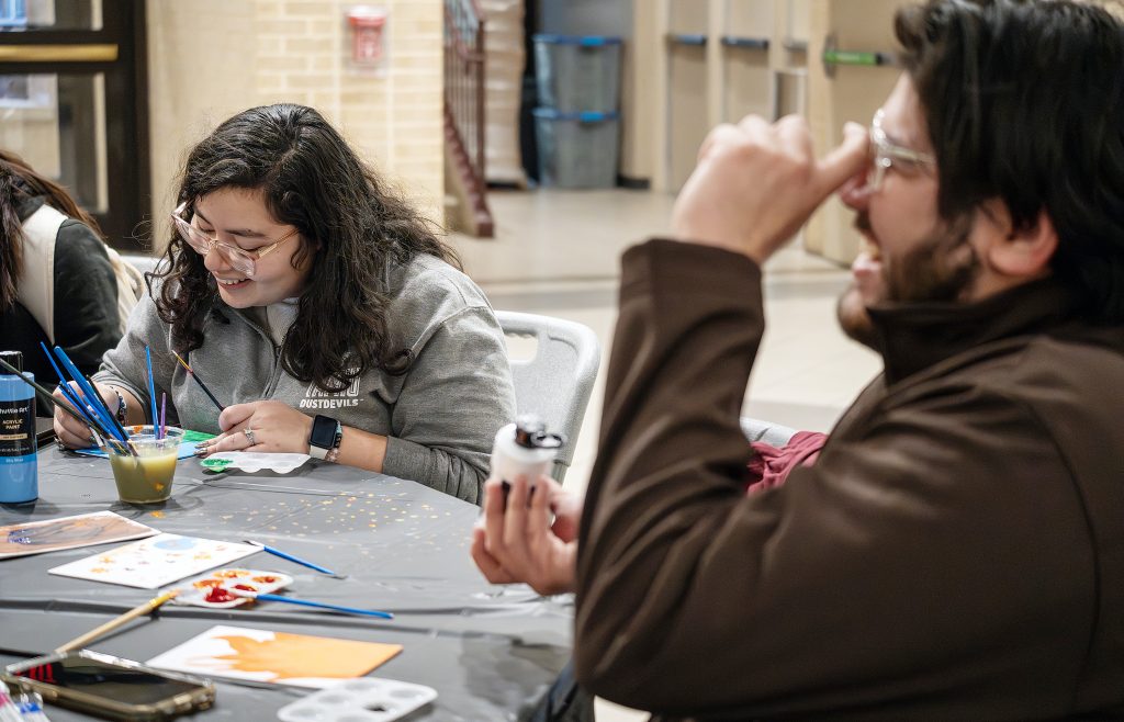 students participate in an event called SOLEmate as part of Spirit Week.